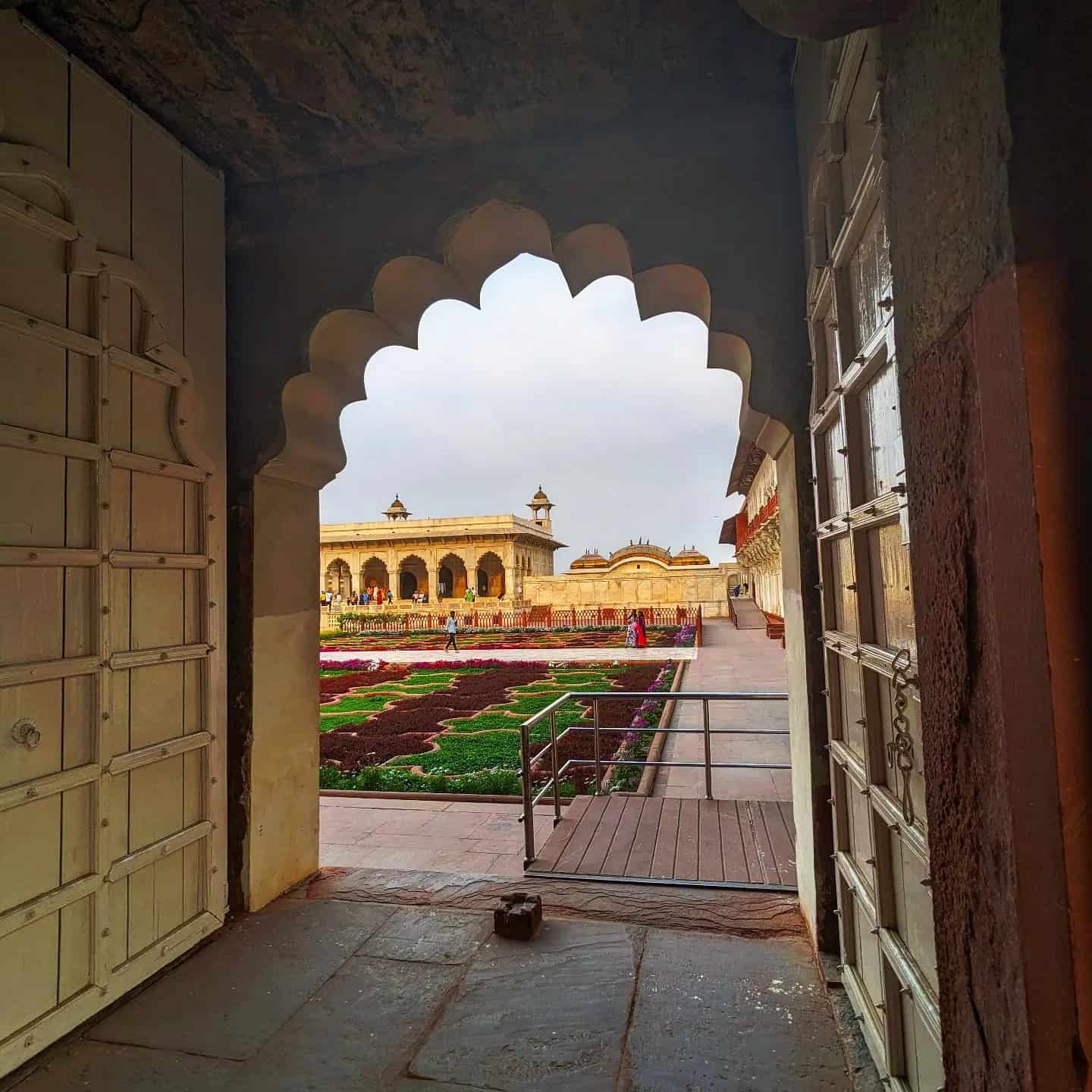 Agra Fort door view India