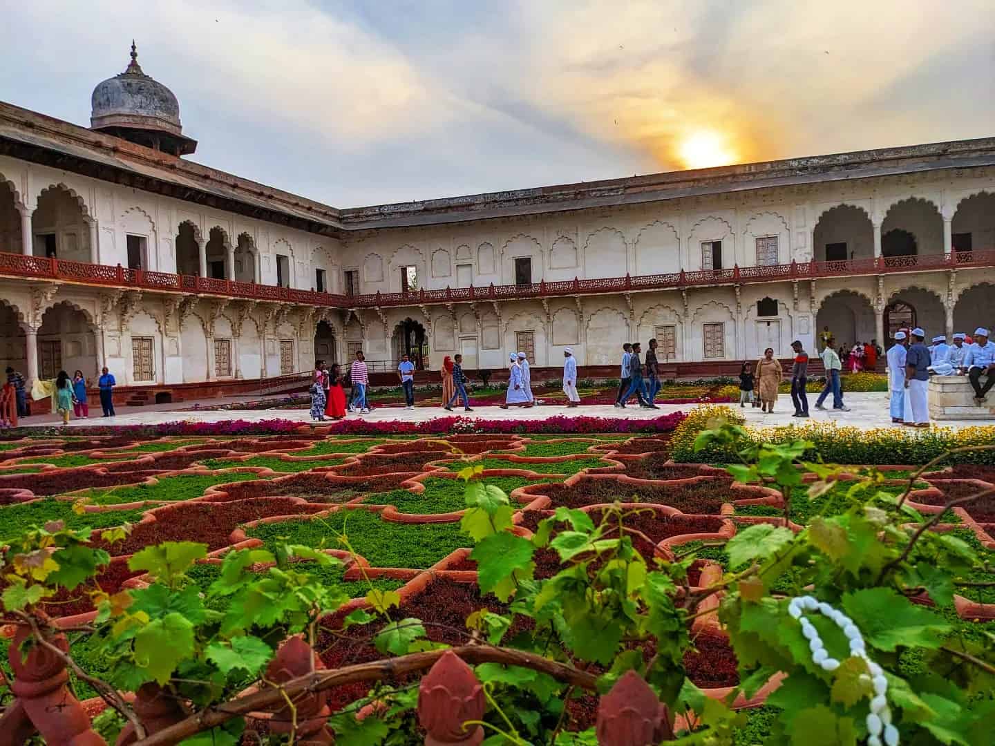 Agra Fort garden India