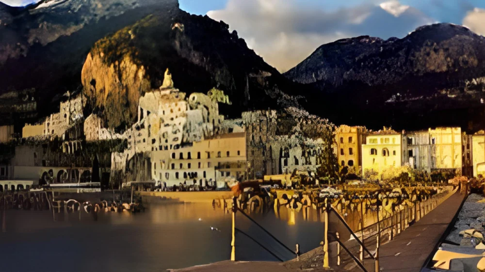 Amalfi Coast Italy port view