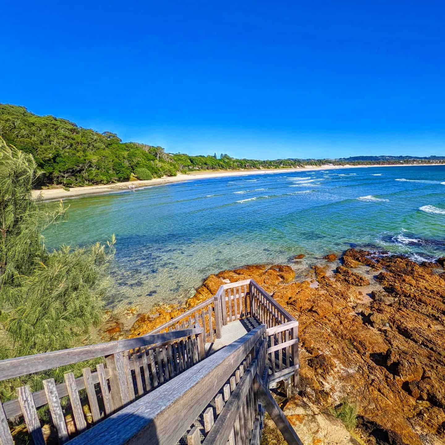 Byron Bay, NSW Australia beach stairs
