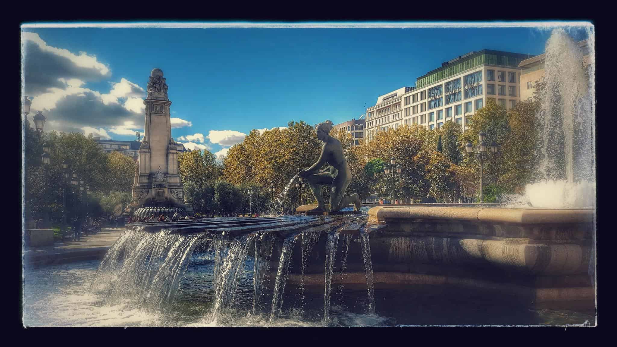 Madrid spain statu funtain