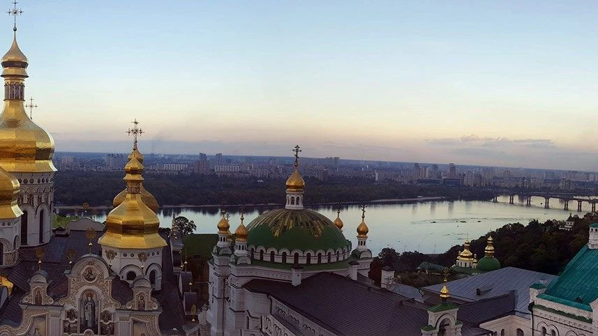 Panoramic view of the Lavra skyline in Kiev Ukraine (1)