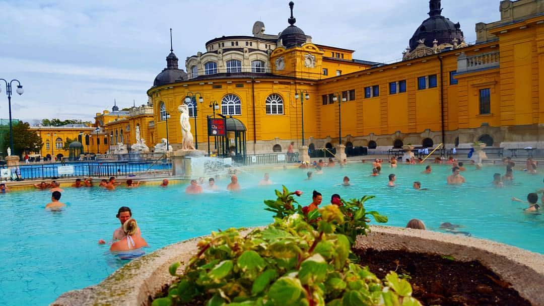 Szechenyi spa in Budapest.
