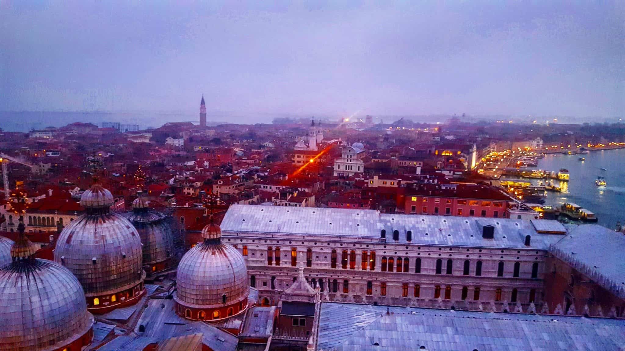 The old square view in Venice italy