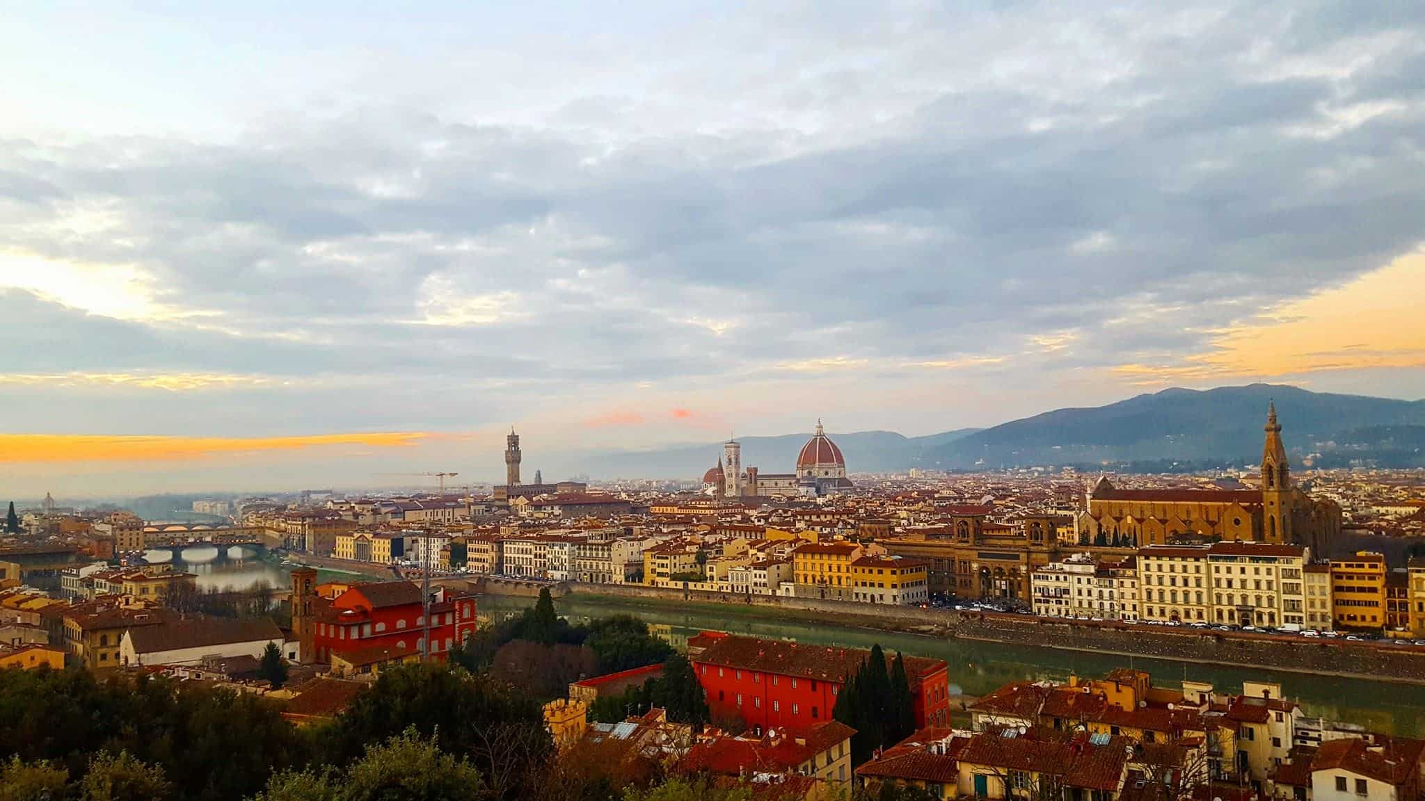 View of Florence city Italy