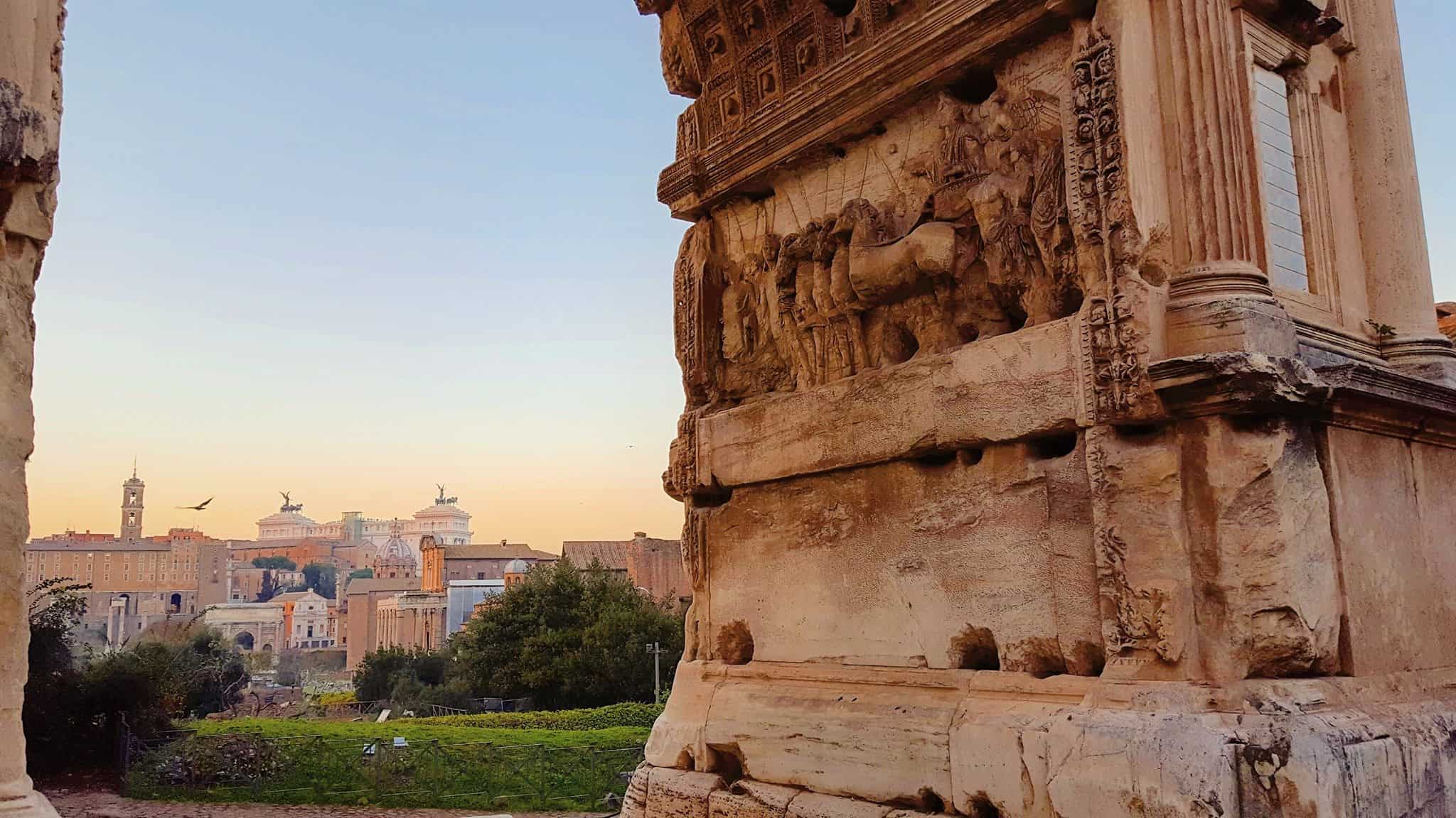 rome italy gate view