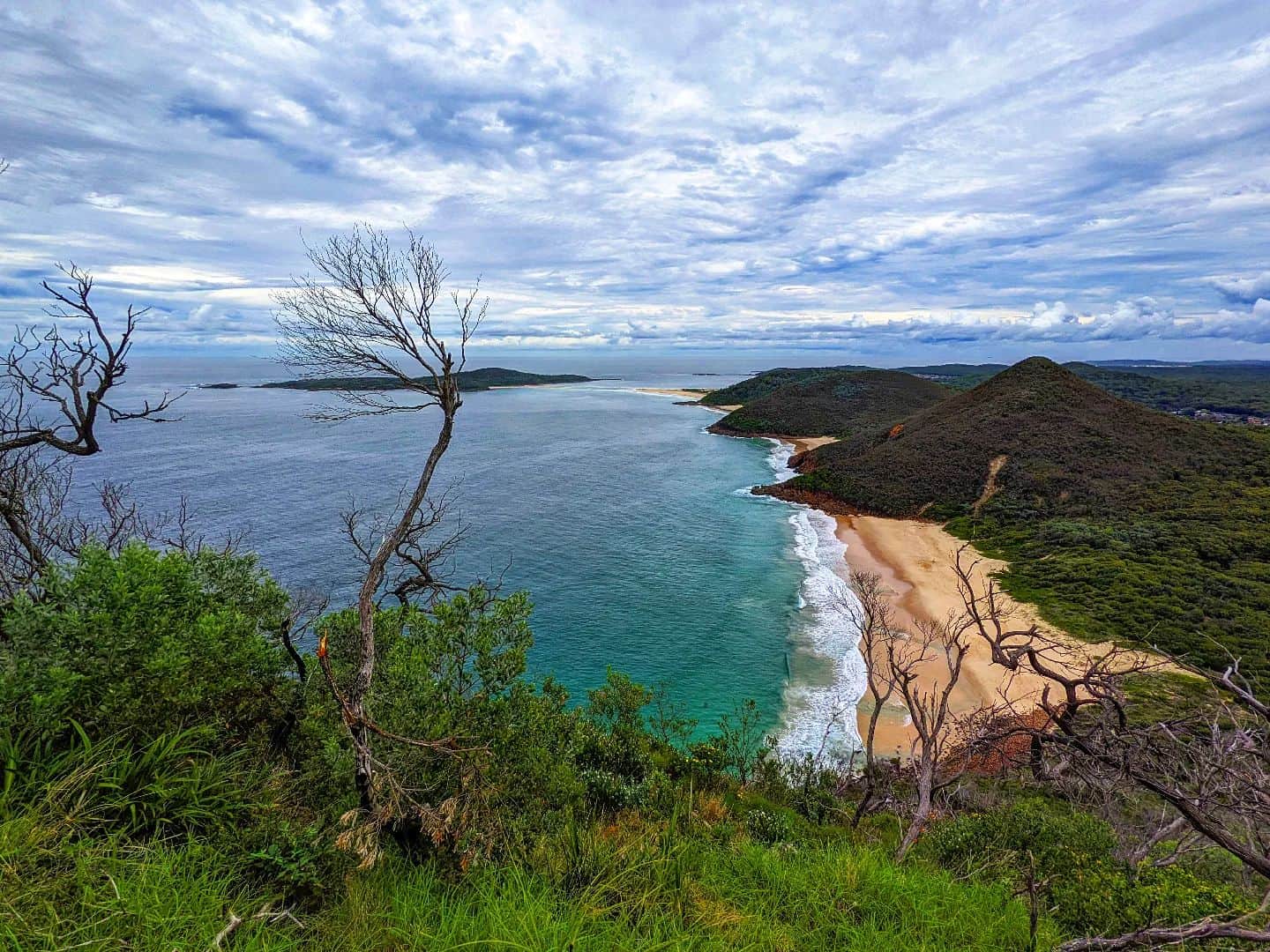 view of Nelson Bay from Tomaree Mountain