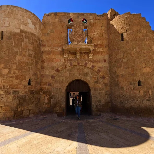 Aqaba is a Jordanian port city on the Red Sea's Gulf of Aqaba. old town entrance