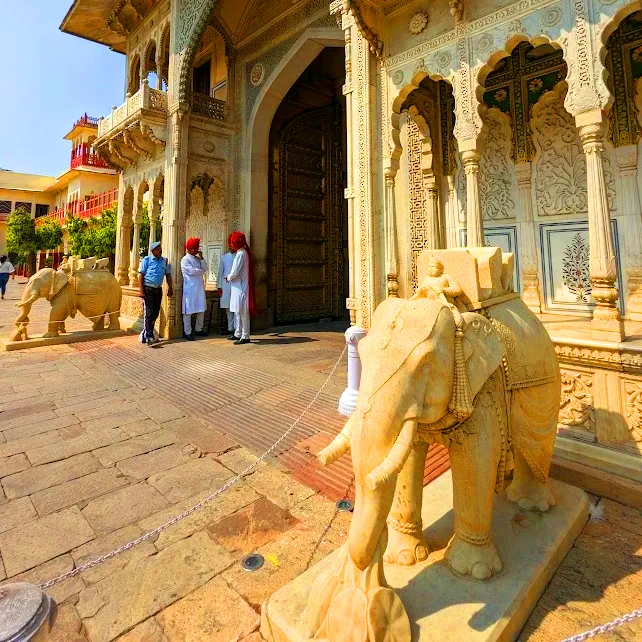 City Palace is a sprawling complex of palaces, gardens, and courtyards. It is the former residence of the Maharaja of Jaipur gate Jaipur India (1)