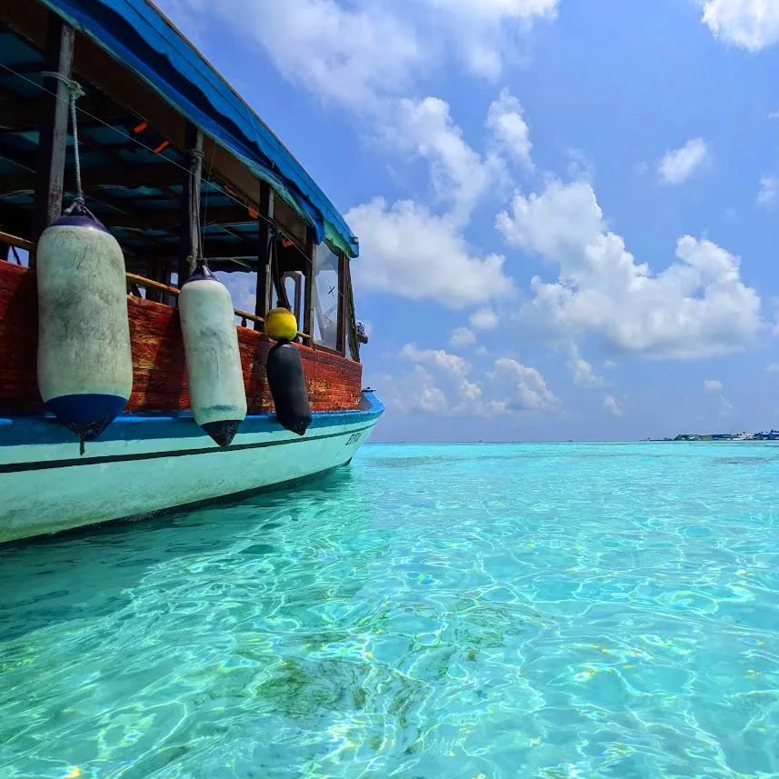 Maldives - Islands boat and clear water