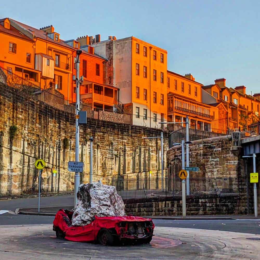 car sculpture in Sydney Australia