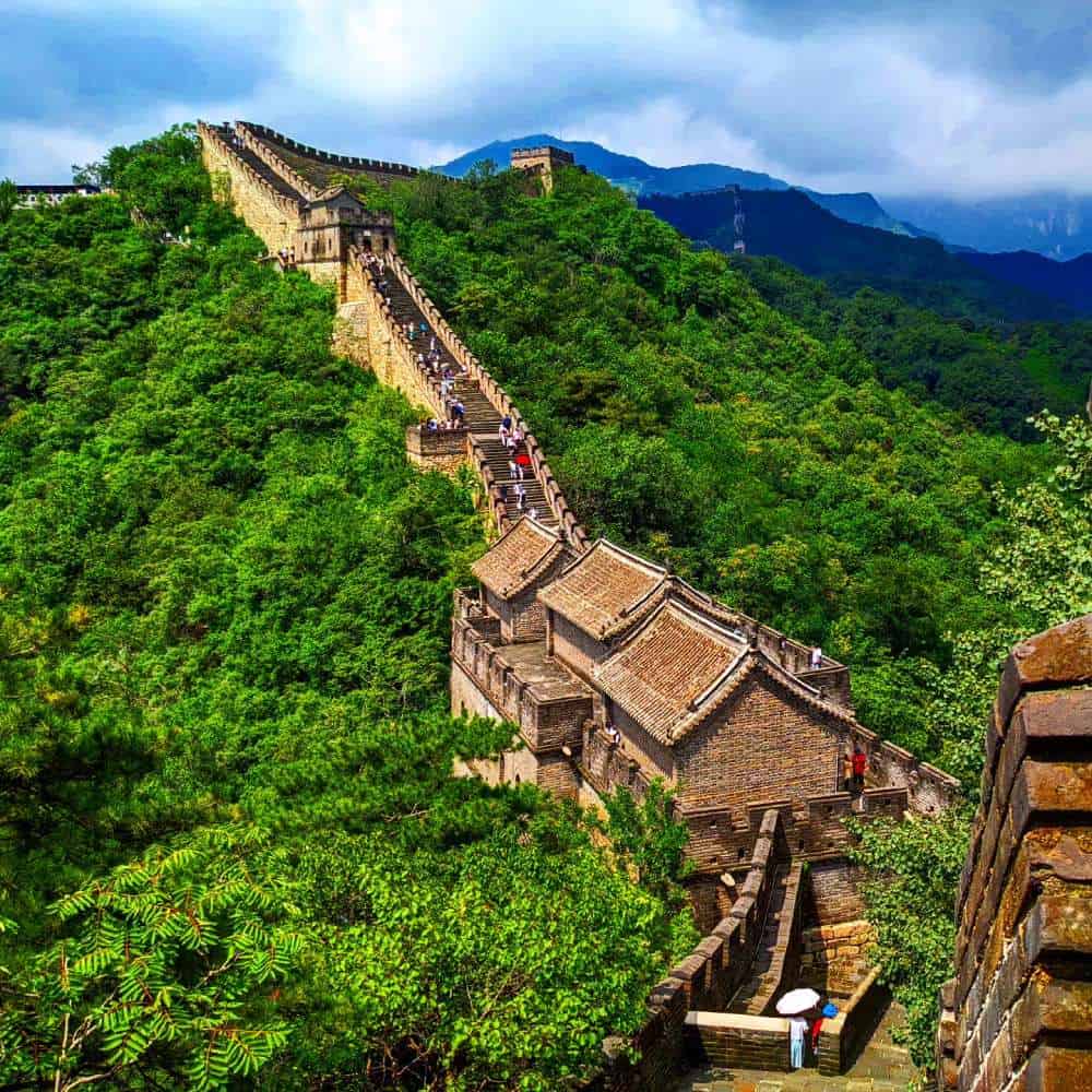 The Great Wall of China is a series of fortifications that were built across the historical northern borders of ancient Chinese states and Imperial China forts