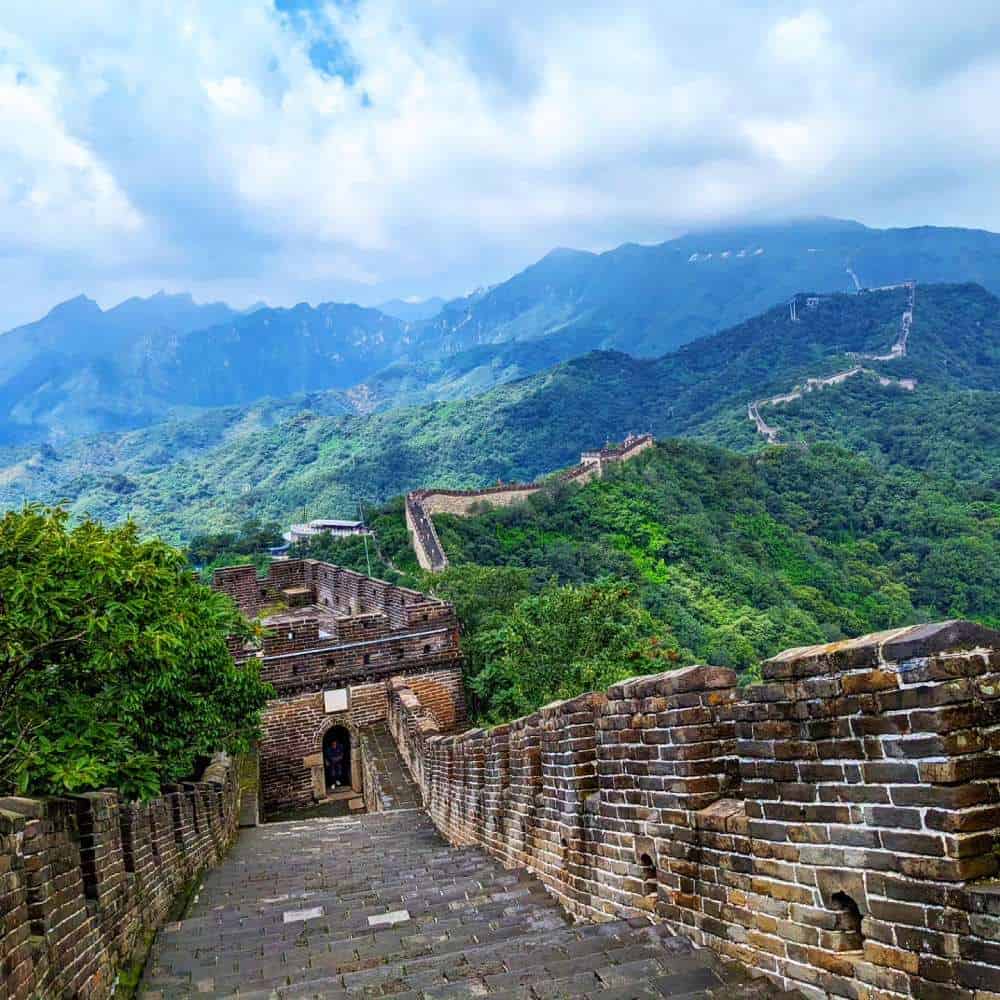 The primary purpose of the Great Wall was to protect the Chinese empire from invading forces long section