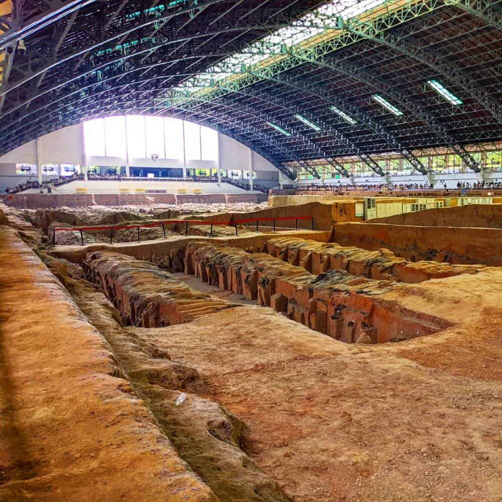 Uncompleted section of The Terracotta Warriors - The Best Way To See Them In Xi'an China